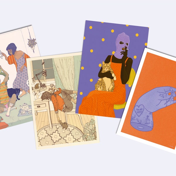 minttu postcard - all motifs - choose one or more - feminist greeting card - postcard feminism - PK-S-A6-100