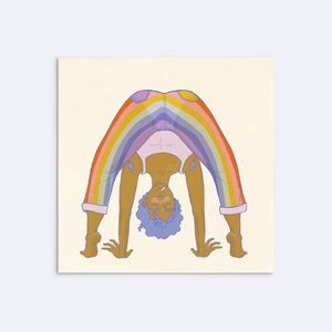 Kunstdruck "Regenbogen" - self love Plakat - Poster quadratisch - Liebe Kunstdruck - self-care art - queer joy print - D-A5/A4s-117