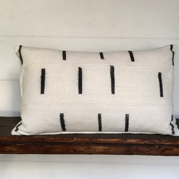 Mudcloth Lumbar Pillow Etsy