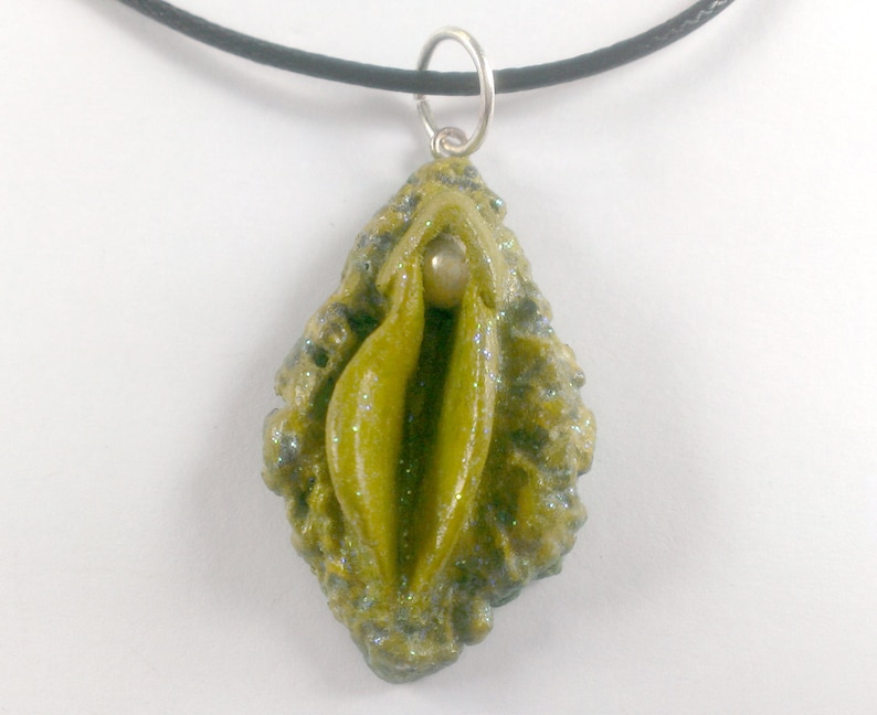 Marijuana vagina pendant weed jewelry cannabis necklace ganja | Etsy