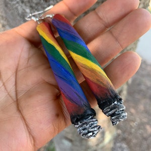 Rainbow joints marijuana cannabis weed Spliff stoner pothead sweetchibababy