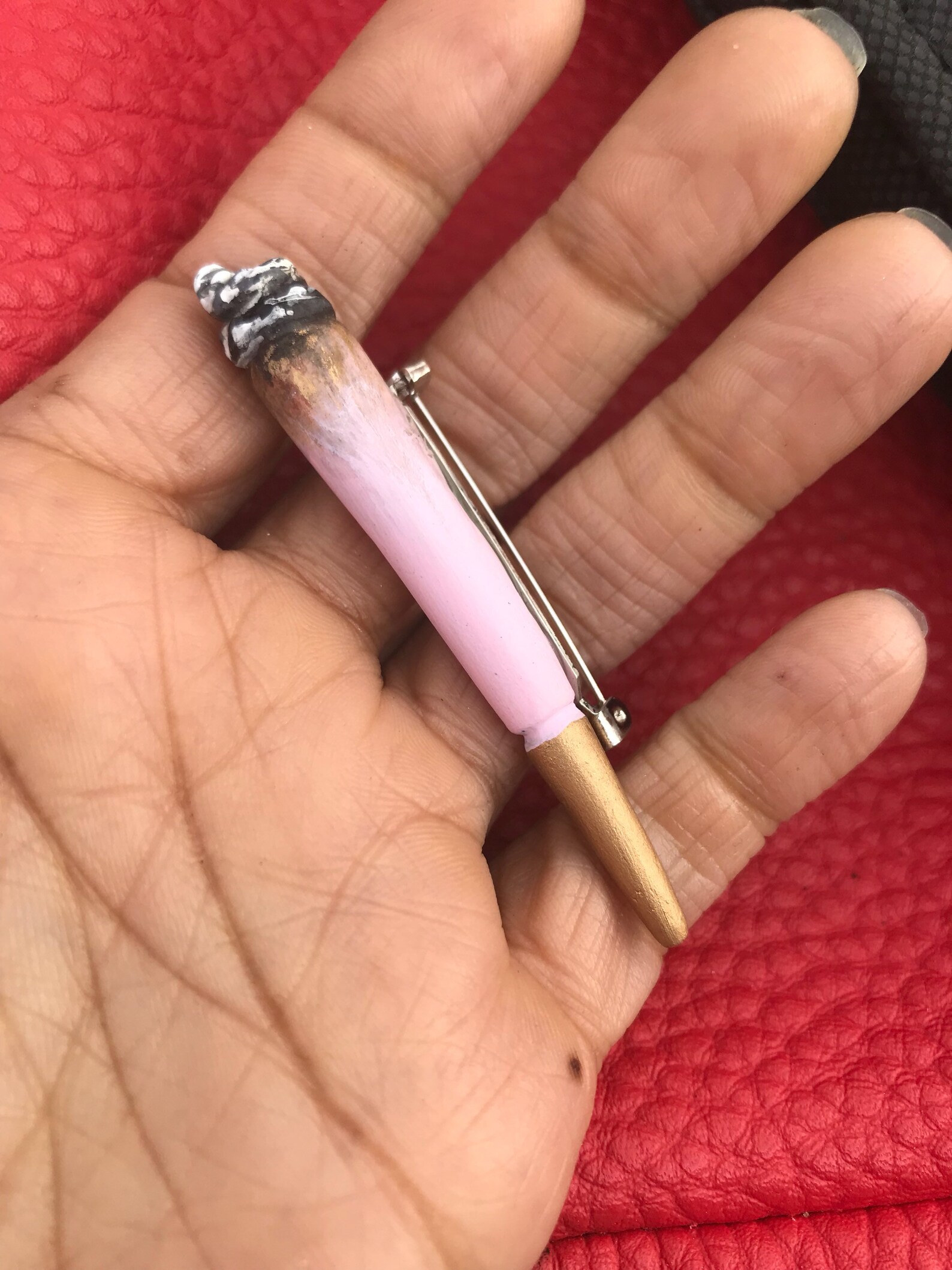 Pink Weed Marijuana Joint Raw Cone Wrap Joint Gold Stoner Etsy Canada