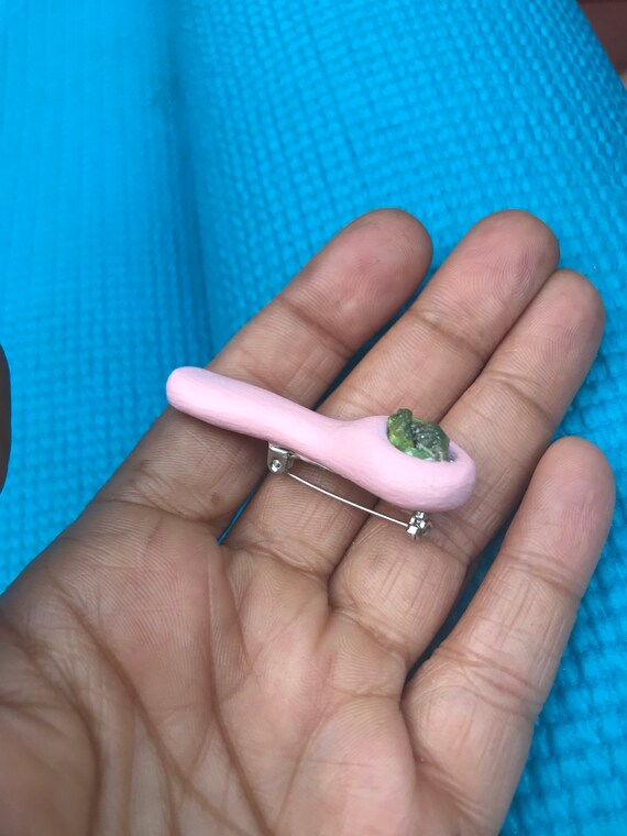 Pink weed bowl marijuana pipe stoner gifts cannabis pin 420 Etsy