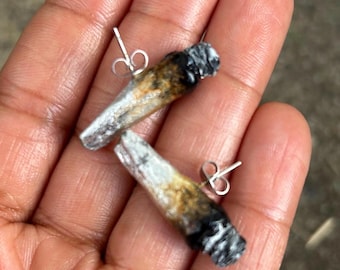 Sweetchibababy シルバーリーフスタッドジョイントイヤリング 420 大麻 マリファナ ストーナー ポットヘッド ウィード 低刺激性 ステンレススチール