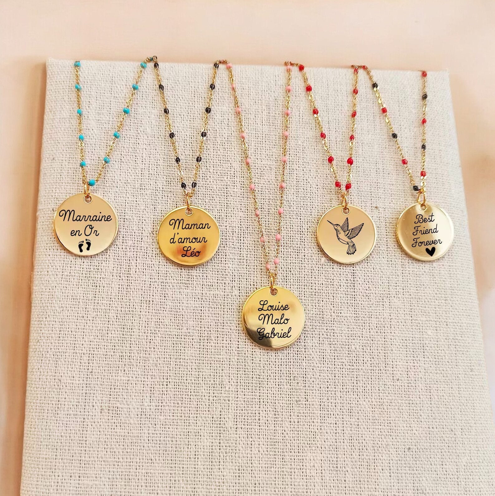 Collier Chaîne Boule Plaqué Or Jaune Ou Rosé - Unisexe - Fabriqué En Italie - Cadeau Idéal