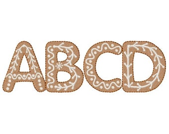 Gingerbread Embroidery BX Font