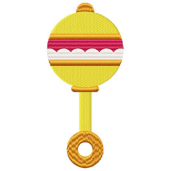 Baby Rattle Embroidery Designs 4x4 Hoop 5x7 Hoop Baby Etsy