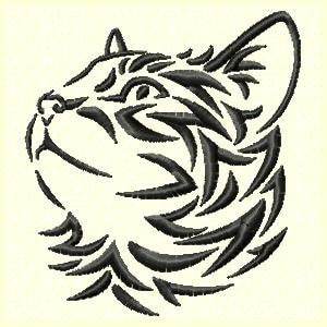 france motif visa 5 x de Etsy  7  broderie Motif Machine chat 5