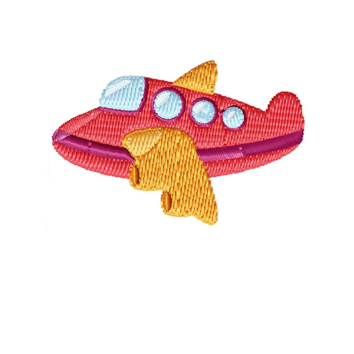 Small airplane embroidery design 2 inches  etsy