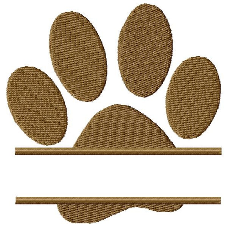 Split paw print monogram frame embroidery design 4x4 hoop  etsy Split paw print monogram frame embroidery design 4x4 hoop  etsy