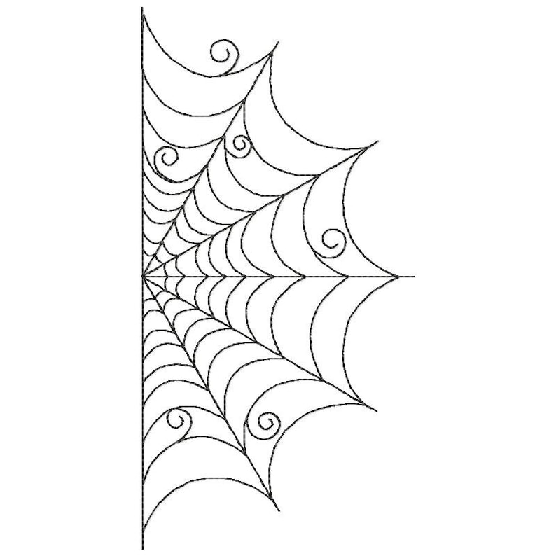 Spider Web Machine Embroidery Design 3 sizes Etsy