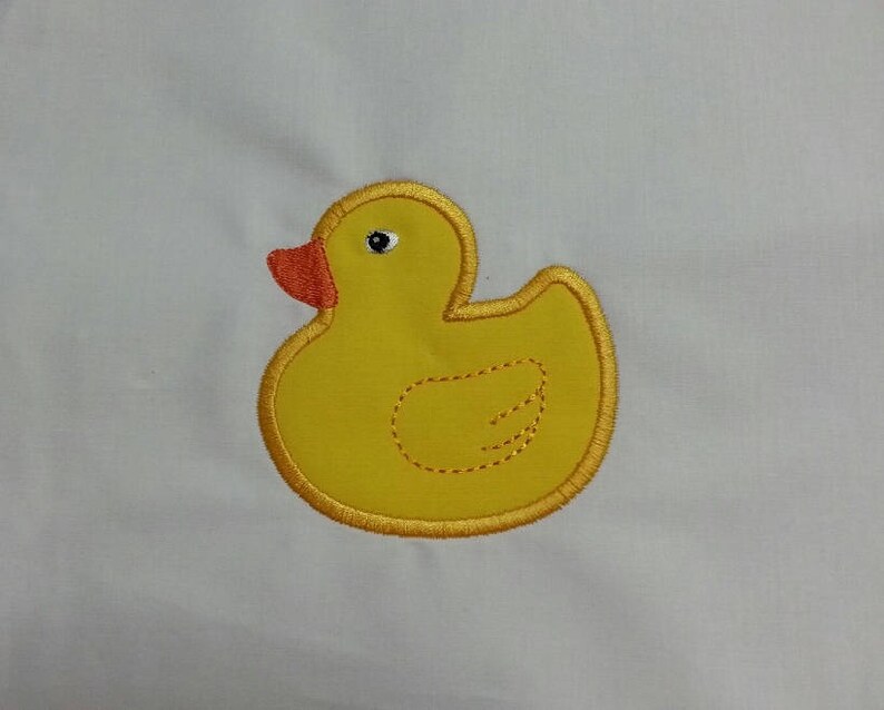 Rubber Duck Applique Embroidery Design Etsy