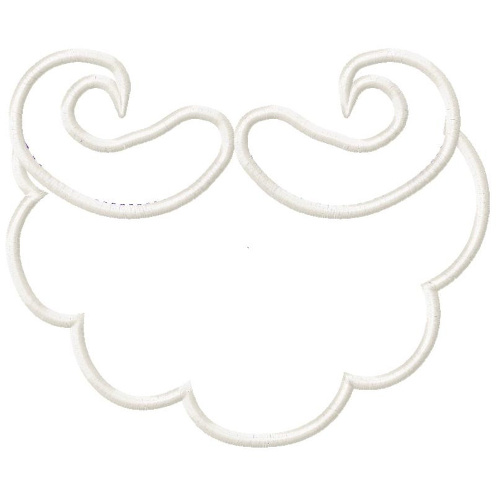 Santa beard applique embroidery design 4 sizes included  etsy Santa beard applique embroidery design 4 sizes included  etsy