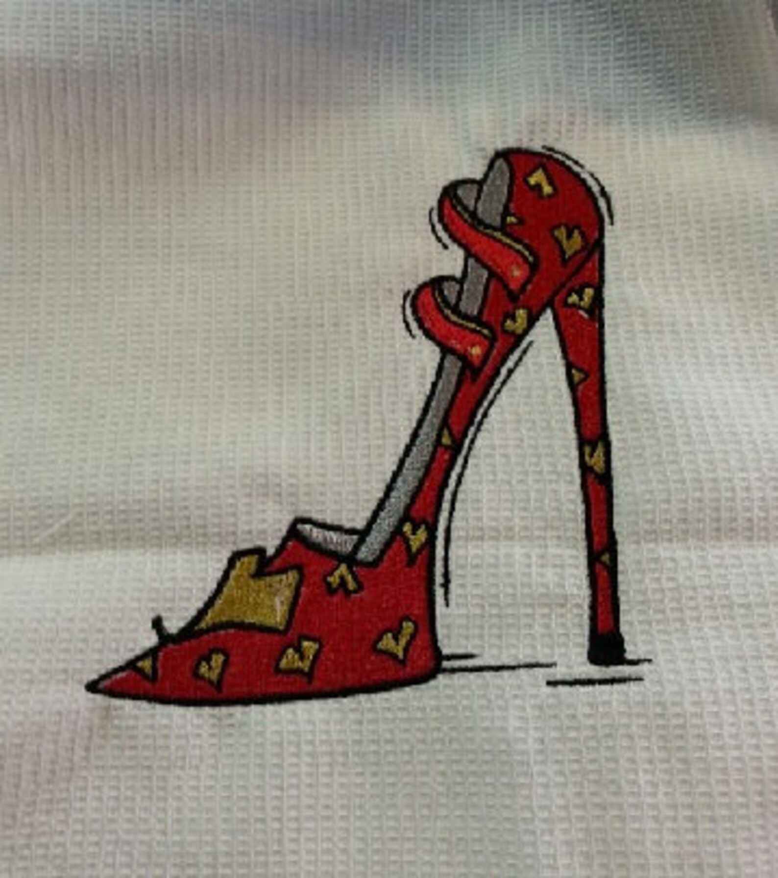 Shoe Embroidery Design Valentine Embroidery Design 2 sizes Etsy