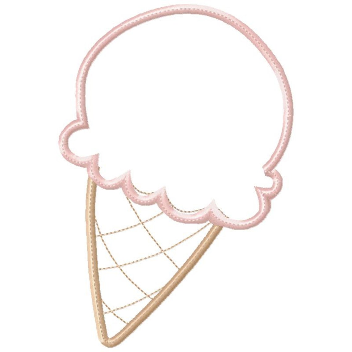 Applique Ice Cream Machine Embroidery Design Ice Cream Etsy