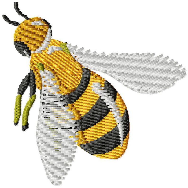 Honey bee embroidery design 4 sizes included  etsy Honey bee embroidery design 4 sizes included  etsy