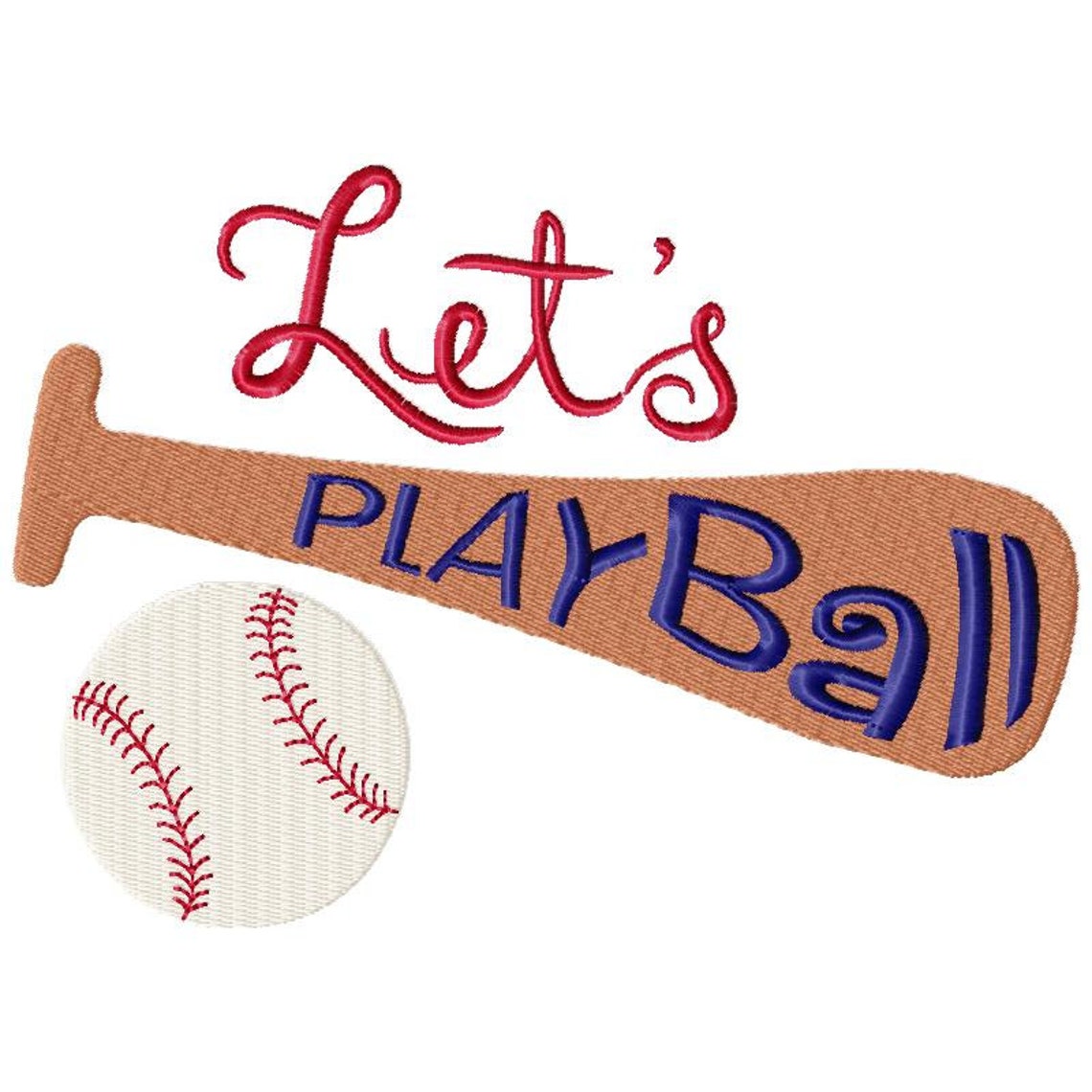 Bordados de béisbol Bordado de softball Bordado deportivo Etsy