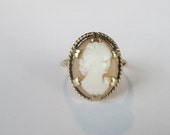 9 CT Gold Antique Carved Cameo Marked and Signed