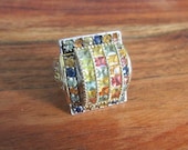 Michael Valitutti Sterling Silver Gems En Vogue Ring Size 7