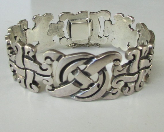 Vintage Ranch Taxco Sterling Silver 980 Bracelet - image 1