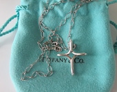 Sterling Silver Tiffany & Company Infinity Cross 18"