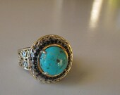 Micheal Valitutti Turquoise Halo Ring