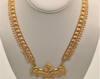 22k Gold Necklace - Etsy