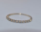 10k Gold Diamond Stacking Ring or Wedding Band