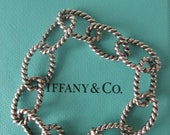 Vintage Tiffany & Company Oval Link Bracelet 8