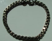 Sterling Silver Tiffany & Company Venetian Box Chain Bracelet 7"