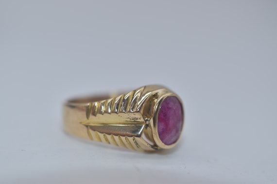18k gold Ruby Ring 3.82 CTS TW - image 3