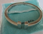 Tiffany & Co Sterling Silver T Bracelet 7"