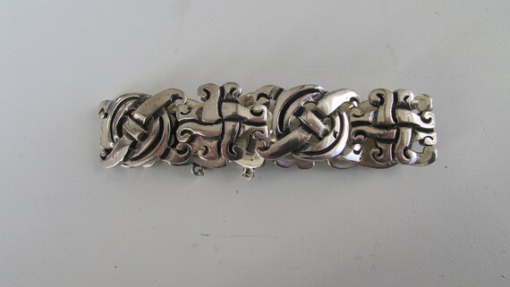 Vintage Ranch Taxco Sterling Silver 980 Bracelet - image 7