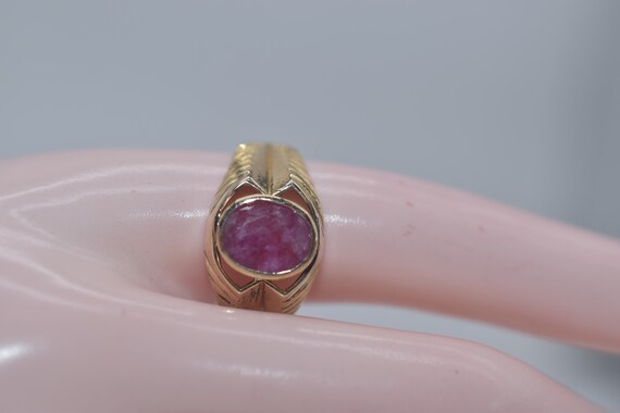 18k gold Ruby Ring 3.82 CTS TW - image 4