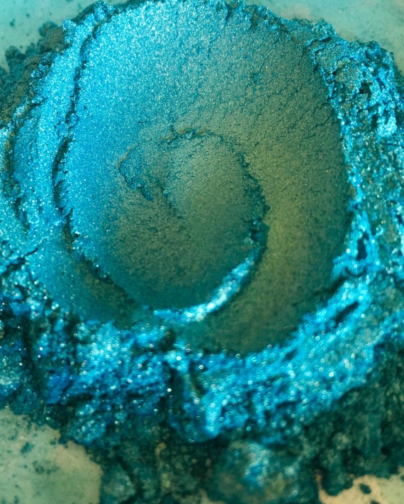 PEACOCK TEAL Blue Pigment Bestseller Cosmetic Grade Supplies for Nail Polish, Crafts, Cosmetics, Soap, Painting 6060