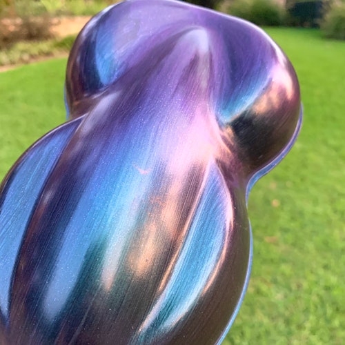 metallic blue purple paint