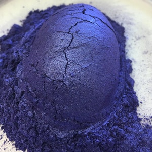 Flashy Cobalt Blue Pearlescent Pigment Cosmetic Grade Colorant for Nail Polish, Crafts, Makeup, Eye Shadow, Lip, Soap 66B2 image 2