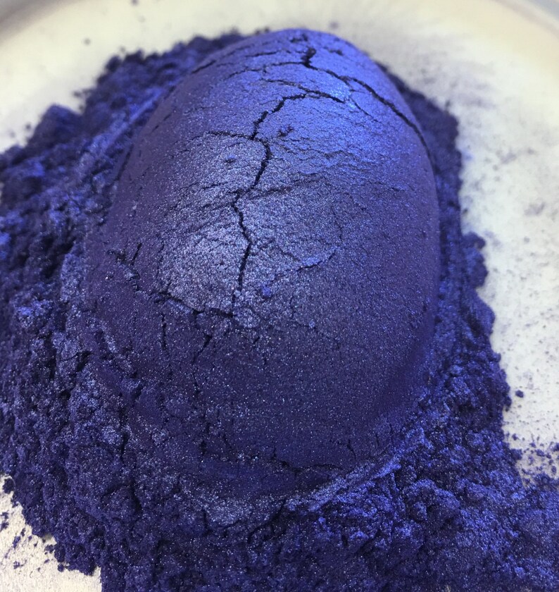 Flashy Cobalt Blue Pearlescent Pigment Cosmetic Grade Colorant for Nail Polish, Crafts, Makeup, Eye Shadow, Lip, Soap 66B2 image 2