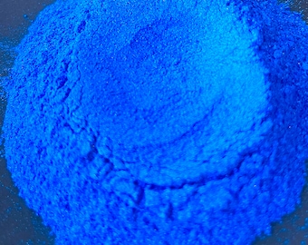 Blue Hyper Vibrant Pearl Powder Cosmetic Grade Pigment  -Cosmetics, Nail Polish, Resin Art, Pottery, Watercolor, Acrylics Epoxy