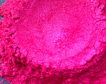 Pink  Hyper Vibrant Pearl Powder Cosmetic Grade Pigment -Cosmetics, Nail Polish, Resin Art, Pottery, Water Color, Acrylics, Epoxy