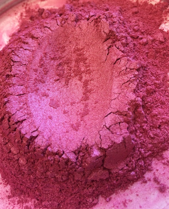 Fuchsia Pink Mica Pigment Cosmetic Grade Colorant for Nail Polish, Cosmetics pigment and Soap Stable Pigment