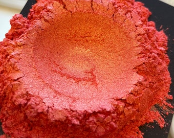 PEACH Pearl Cosmetic Grade Pigment for Nail Polish, Crafts, Makeup, Soap. Painter Supplies 6072