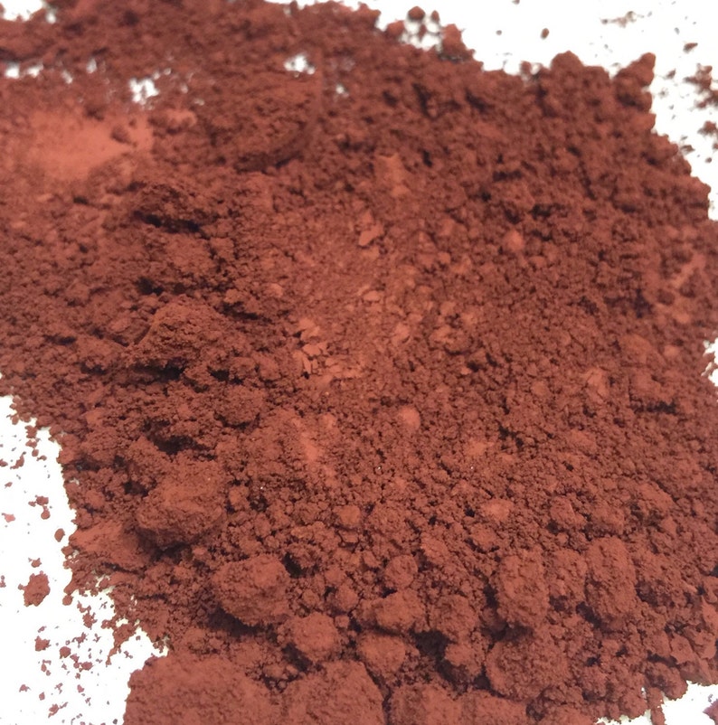 Red Iron Oxide #2 Cosmetic Grade Matte Colorant for Nail Polish, Makeup, Eye Shadow, Lip, Soap, Water Color image 1