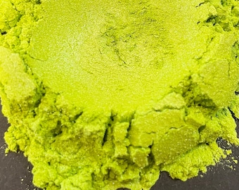 BRIGHT GREEN Pearl Holo Cosmetic Grade Pigment for Cosmetics, Nail Polish, Resin Art. Pottery, Slime, Acrylics, Epoxy Resin