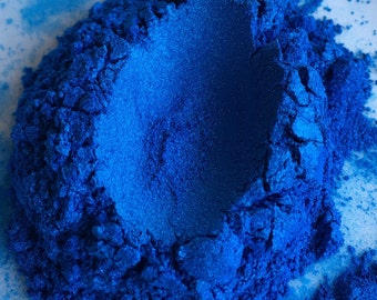 Rainbow Blue Mica Colorant Cosmetic Grade Pigment for Nail Polish, Crafts, Makeup, Soap, Painter Supplies 6046