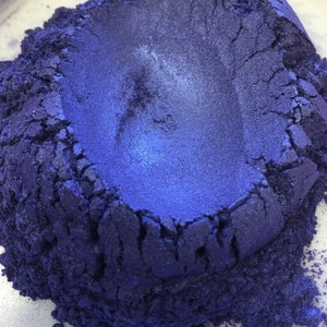 Flashy Cobalt Blue Pearlescent Pigment Cosmetic Grade Colorant for Nail Polish, Crafts, Makeup, Eye Shadow, Lip, Soap 66B2 image 1