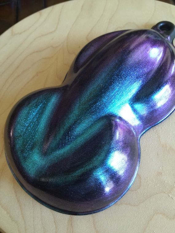 CP5 Violet/Blue/Green Color Shifting Chameleon Pigments 50-200 Mica Cosmetic Grade for Nail Polish, Crafts, Makeup, Soap, Painter Supplies