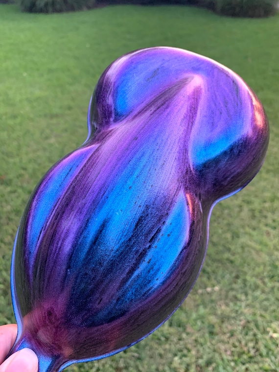 CP33  Purple Violet \ Blue Cyan Color Shifting Chameleon Pigment Cosmetic Grade - Nail Polish, Crafts, Cosmetics, Soap, Painter Supplies