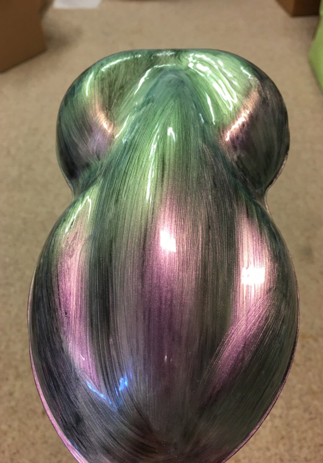 CP21 Green/gold/white/red Color Shift Multichrome Chameleon Pigment