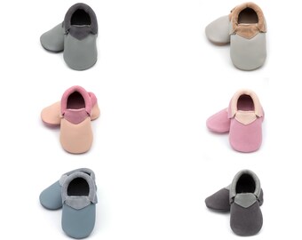 Genuine Leather Baby Moccasins: Soft Sole Unisex Shoes